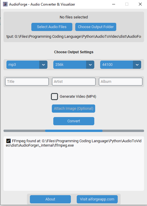 AudioForge – Audio Converter & Visualiser